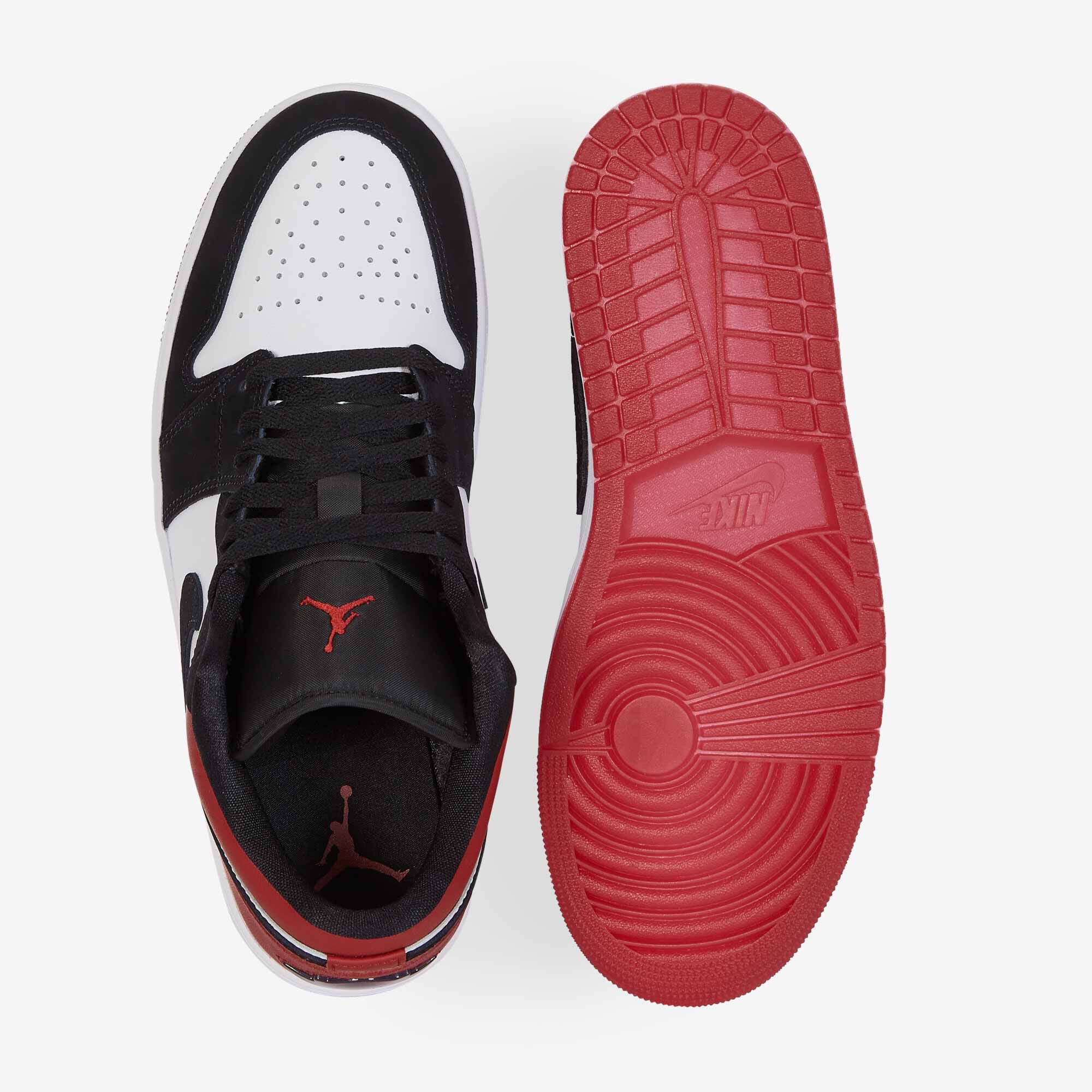 Air Jordan 1 Low  Blanc/rouge