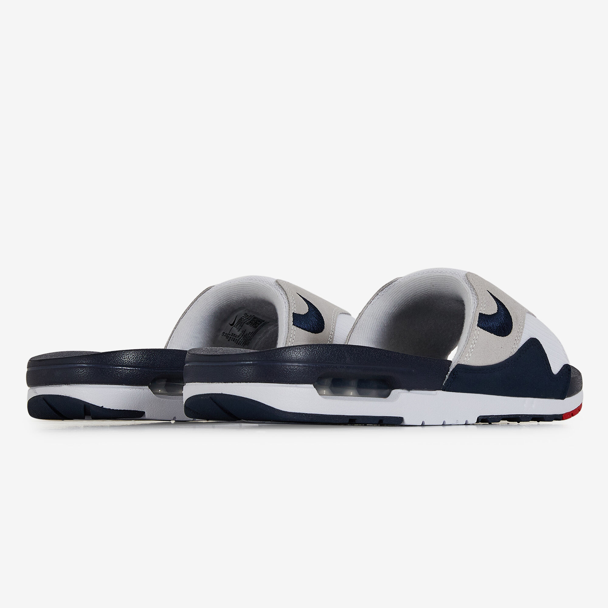 NIKE AIR MAX 1 SLIDE BLEU GRIS ESTIVALES HOMME Courir