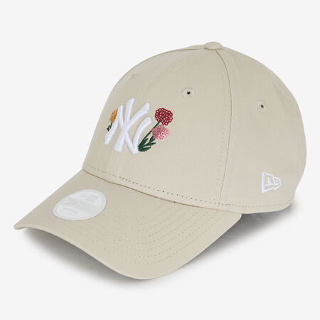 NEW ERA 9FORTY WOMEN NY FLORAL EMBROIDERY BEIGE FEMME