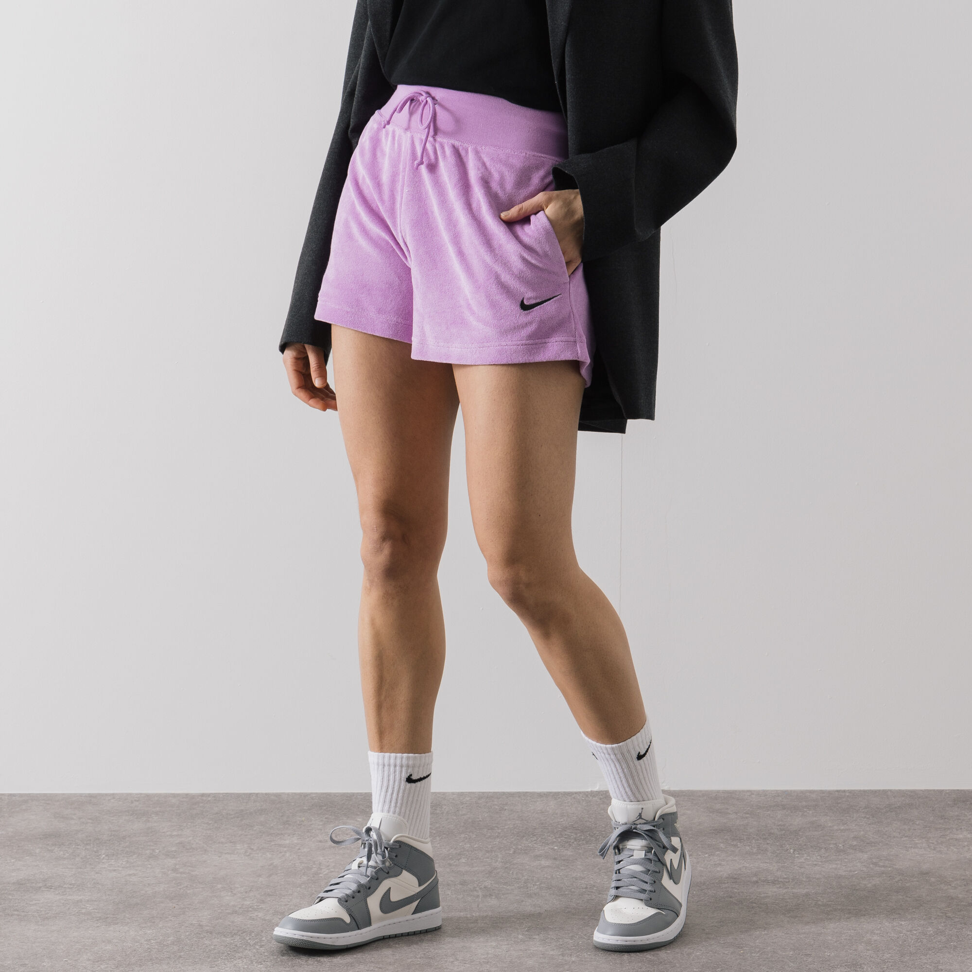MIDI SWOOSH SHORTS