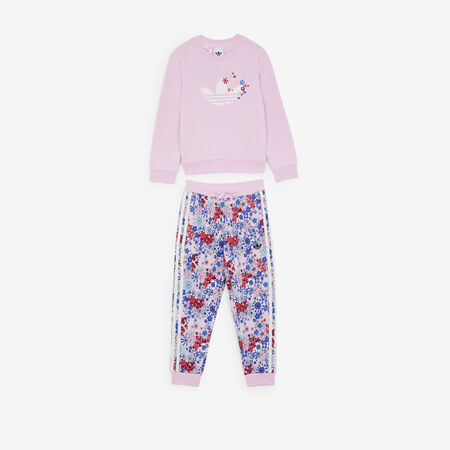 ADIDAS ORIGINALS CREW SET LIBERTY PINK/MULTICOLOURED TODDLERS
