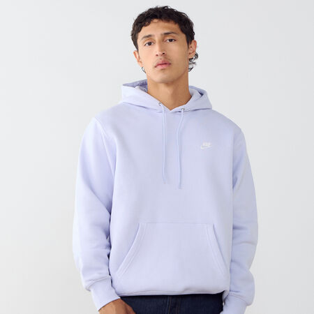 NIKE HOODIE CLUB SMALL LOGO LILAS HOMME