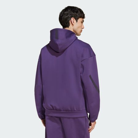 ADIDAS ORIGINALS Z.N.E. Full-Zip Hooded Track Jacket Aurora Plum MEN
