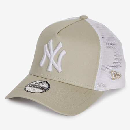 NEW ERA 9FORTY KID NY TRUCKER ESSENTIAL BEIGE/BLANC ENFANT