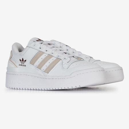 ADIDAS ORIGINALS forum FORUM BOLD STRIPES BLANC/BEIGE FEMME