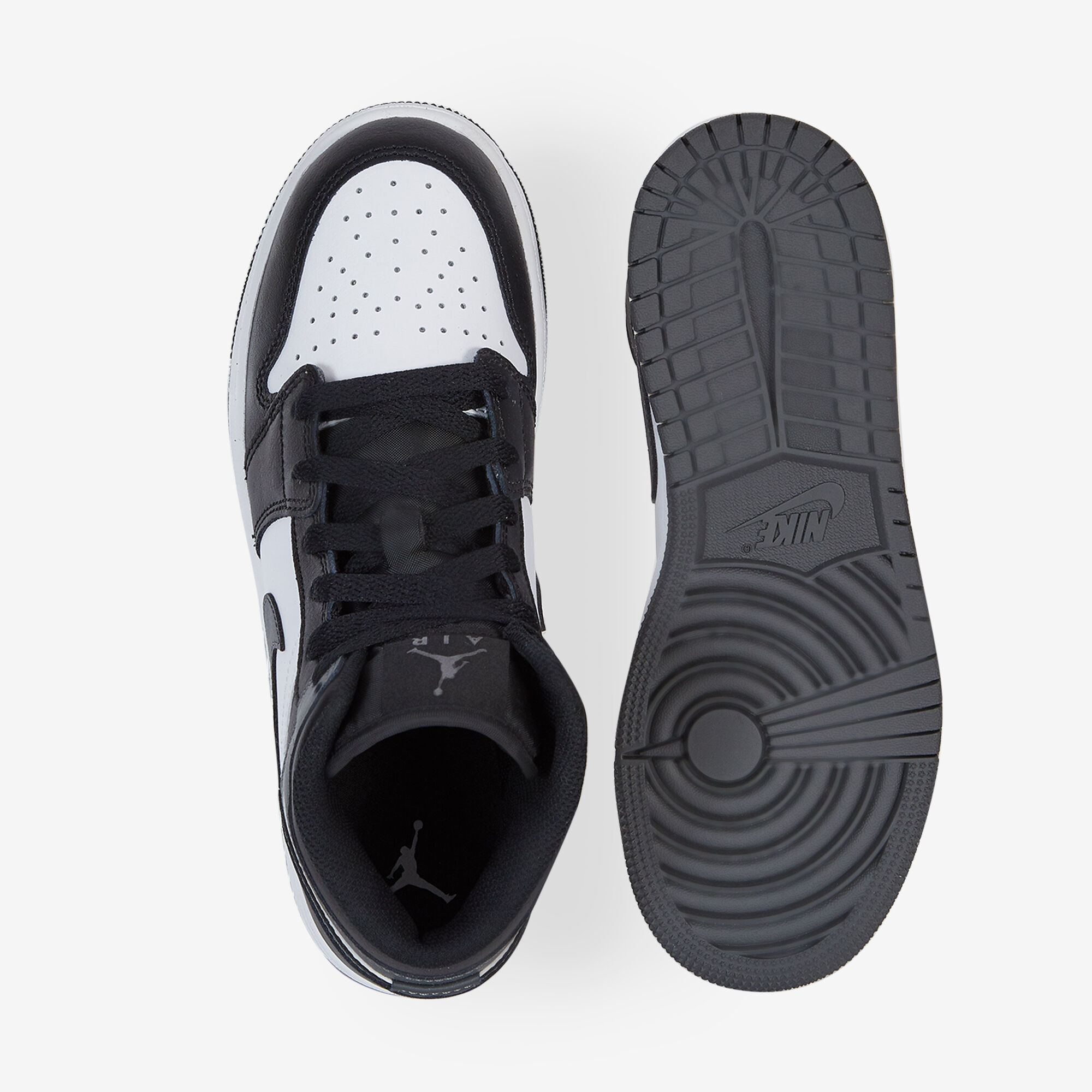 Air Jordan 1 Mid  Gris/blanc