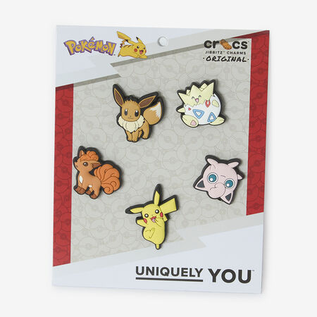 CROCS JIBBITZ POKEMON CHARACTER 5PC MULTICOLOURED UNISEX