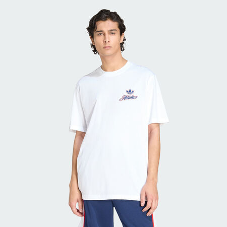 ADIDAS ORIGINALS T-SHIRT SUMMER LEAGUE GFX VARSITY White HOMME