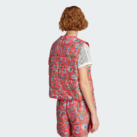 ADIDAS ORIGINALS Veste sans manches matelassée adidas Originals x Liberty London Semi Lucid Red / Multicolor FEMME