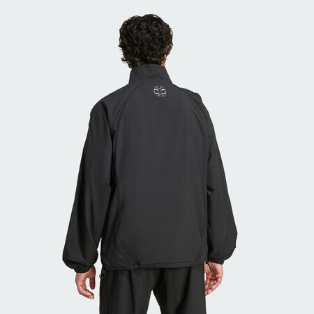 ADIDAS ORIGINALS Veste de surv&ecirc;tement Teamgeist Adicolor Black / Black HOMME