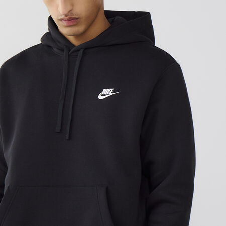 NIKE HOODIE CLUB SMALL LOGO NOIR SWEATSHIRTS MEN