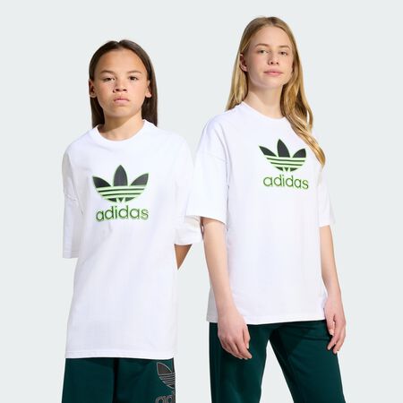 ADIDAS ORIGINALS Oversize Trefoil Tee White JUNIOR