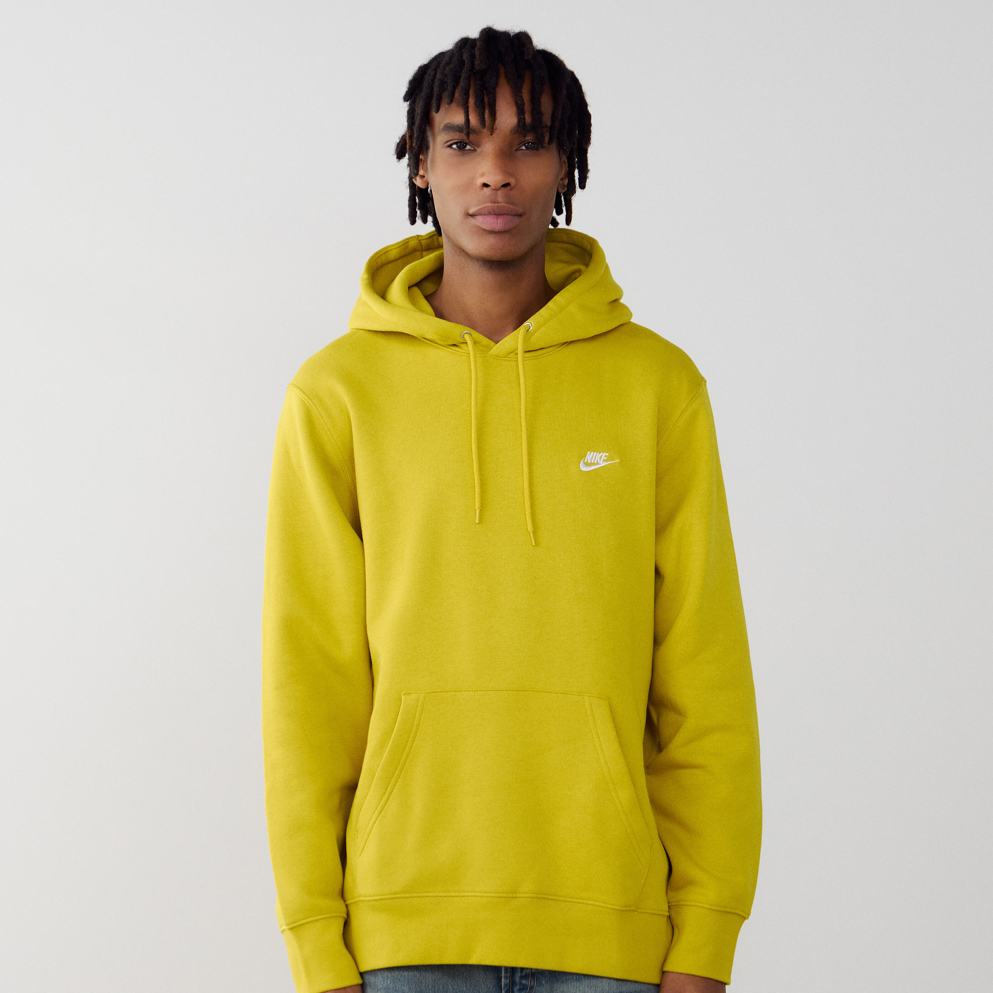 Hoodie Club Small Logo Jaune