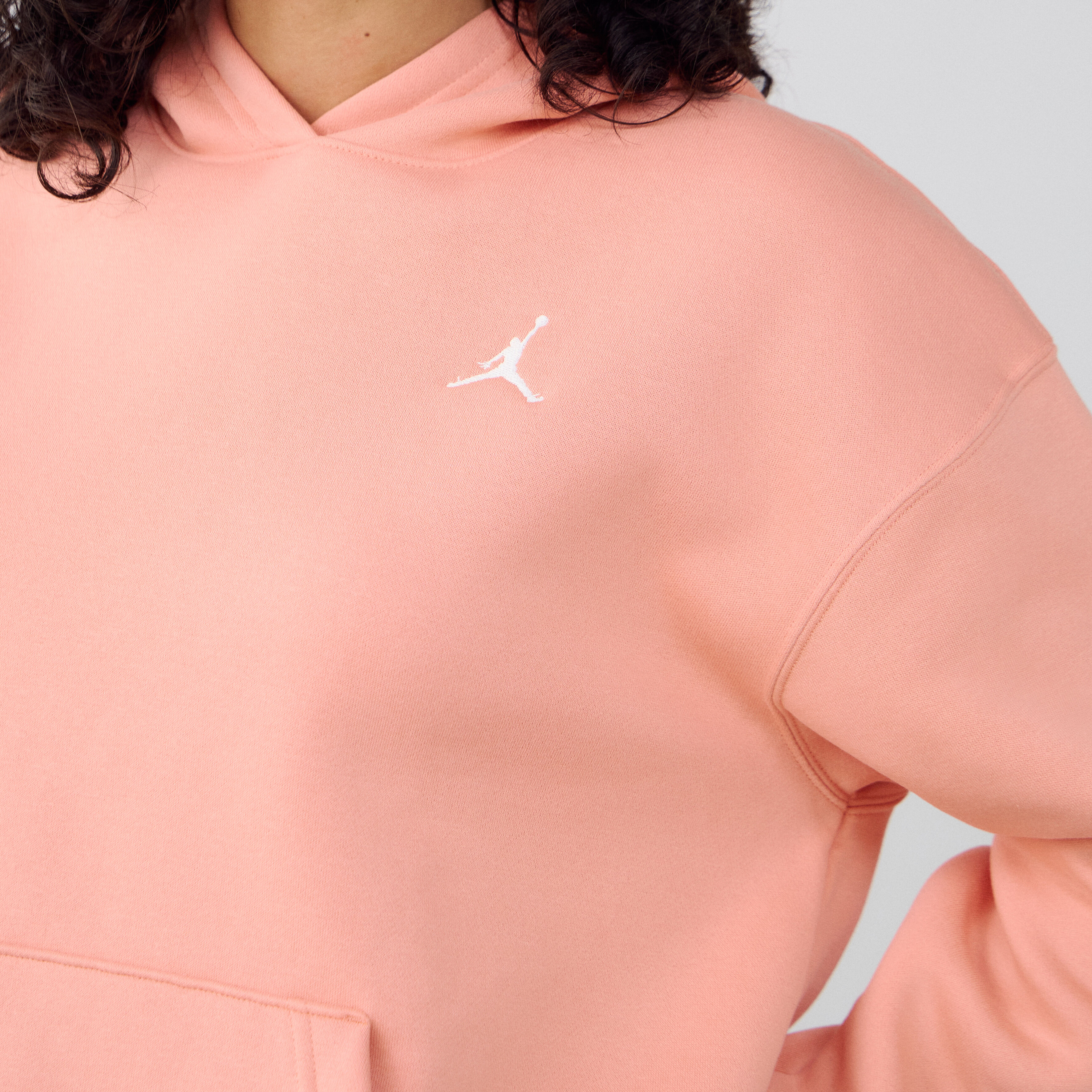 Hoodie Oversize Brooklyn  Rose/blanc