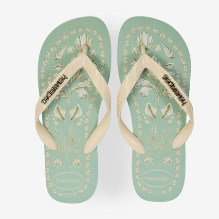 HAVAIANAS TOP TROPICALIA VIBES BLEU/BEIGE FEMME