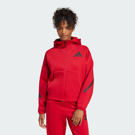 ADIDAS ORIGINALS adidas Z.N.E. Full-Zip Hoodie Team Power Red 2 WOMEN