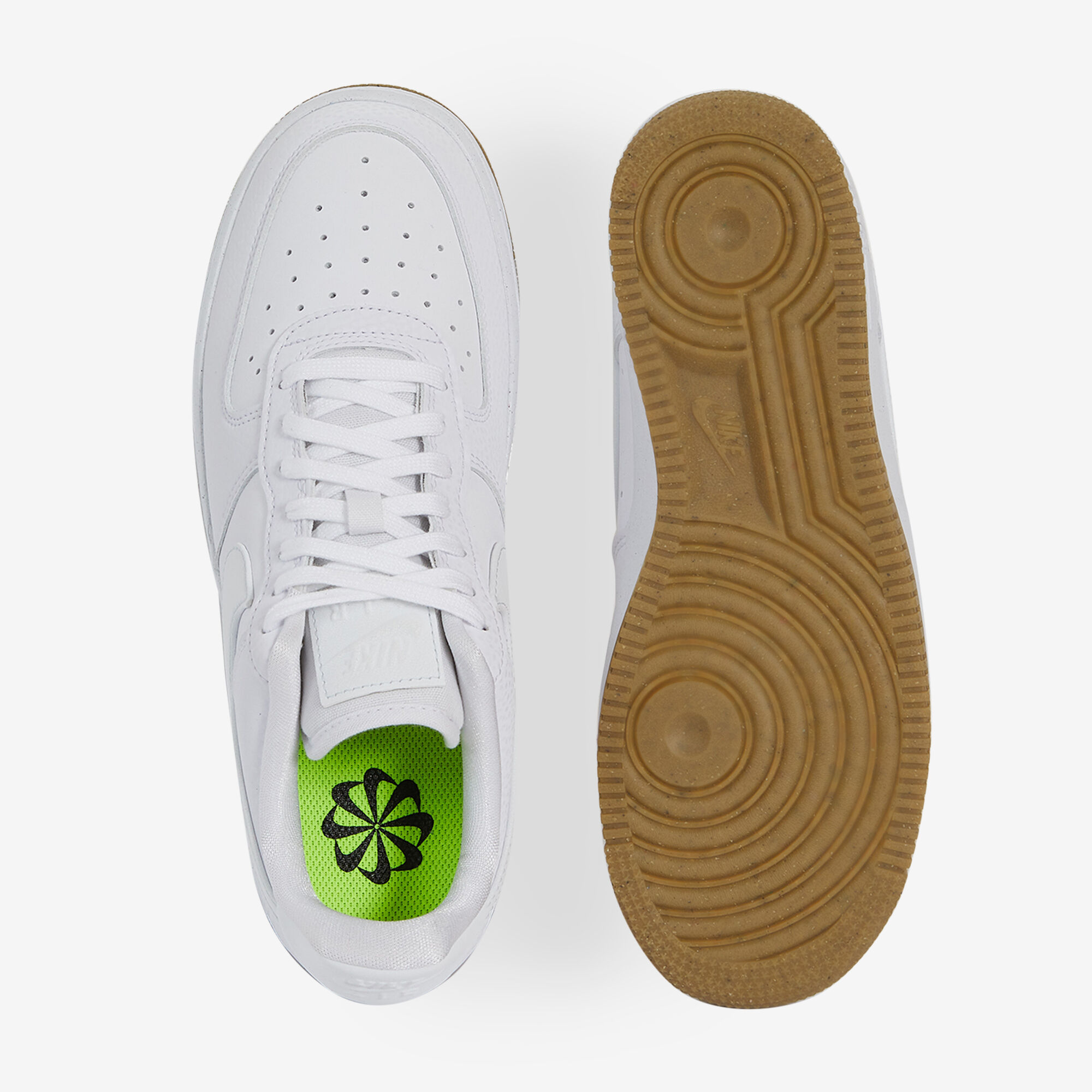 NIKE AIR FORCE 1 LOW SNEAKERS FEMME BLANC BLEU LACETS Courir