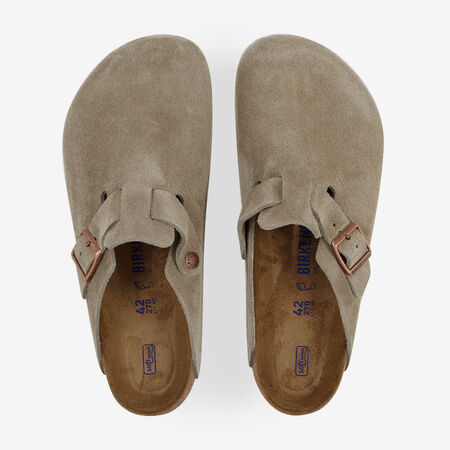 BIRKENSTOCK boston BOSTON SUEDE TAUPE TAUPE HOMME