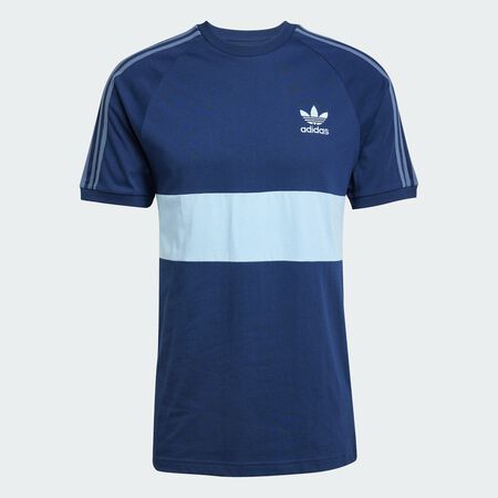 ADIDAS ORIGINALS 3-Stripes Panel Tee Night Indigo / Clear Sky MEN