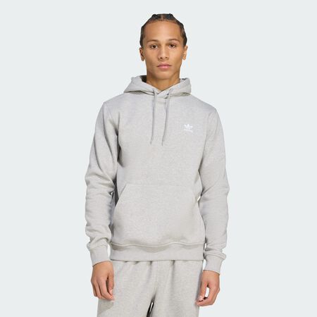 ADIDAS ORIGINALS HOODIE ESSENTIAL TREFOIL GRIS/BLANC HOMME