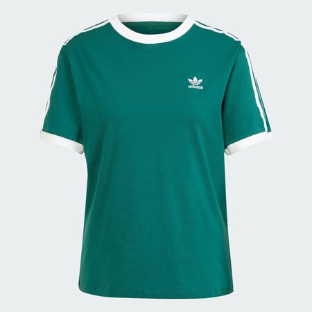 ADIDAS ORIGINALS 3-Stripes Tee Collegiate Green WOMEN