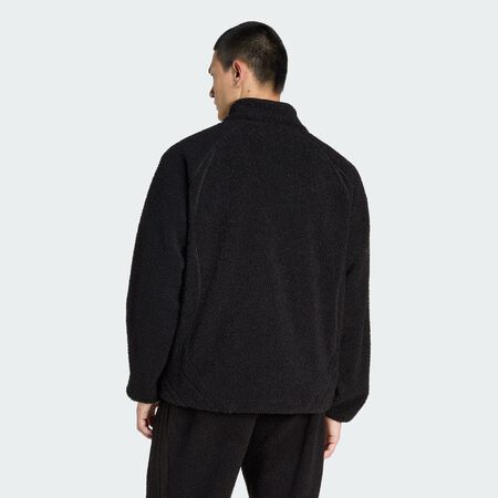 ADIDAS ORIGINALS BORG FLEECE TEAMGEIST TRACKTOP Black MEN