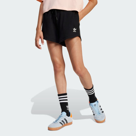 ADIDAS ORIGINALS Ribbed Shorts Kids Black JUNIOR
