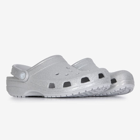 CROCS CLASSIC CLOG ARGENT FEMME
