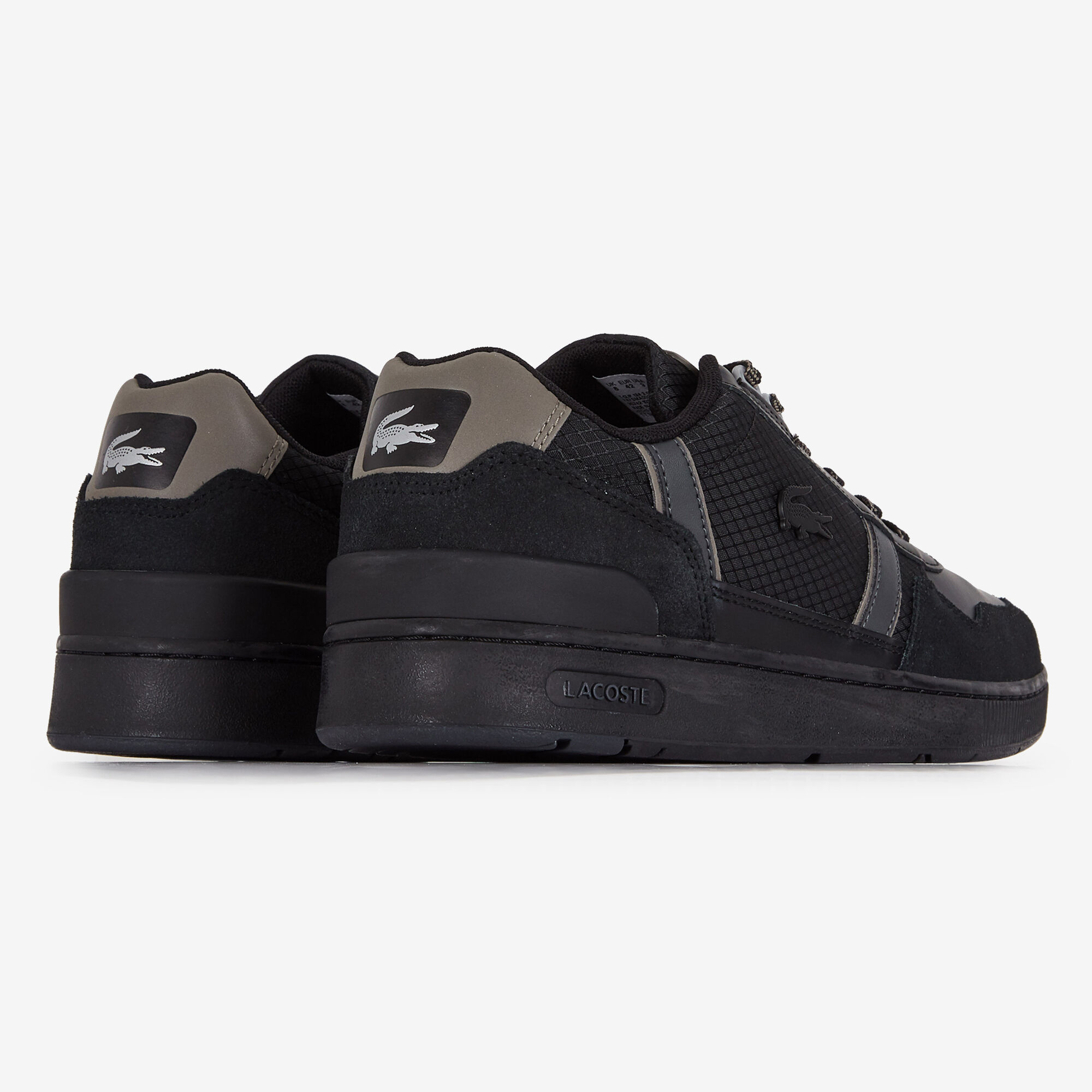 LACOSTE T CLIP INSULATE SNEAKERS HOMME NOIR LACETS Courir