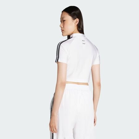 ADIDAS ORIGINALS Teamgeist Adicolor Baby Tee White WOMEN