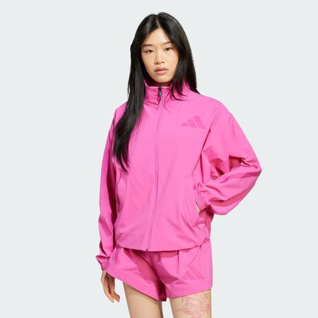 ADIDAS ORIGINALS adidas Z.N.E. Woven Full-Zip Track Top Semi Lucid Fuchsia WOMEN