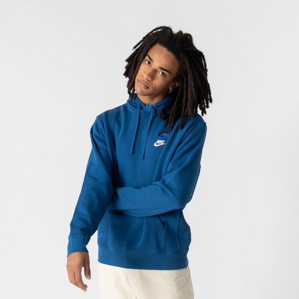 NIKE HOODIE FTA MULTI LOGO BLUE