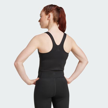 ADIDAS PERFORMANCE Brassière débardeur adidas All Me Maintien moyen Black FEMME