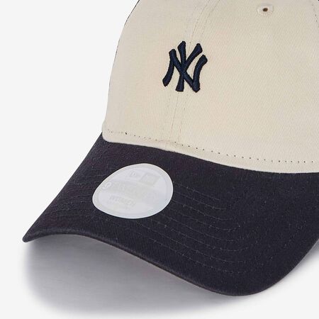 NEW ERA 9TWENTY TRUCKER WOMEN NY CB BEIGE/MARINE FEMME