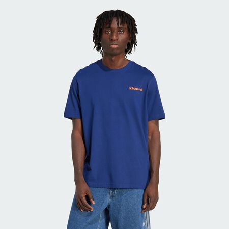 ADIDAS ORIGINALS Calm Coffee Bear Graphic Tee Dark Blue MEN