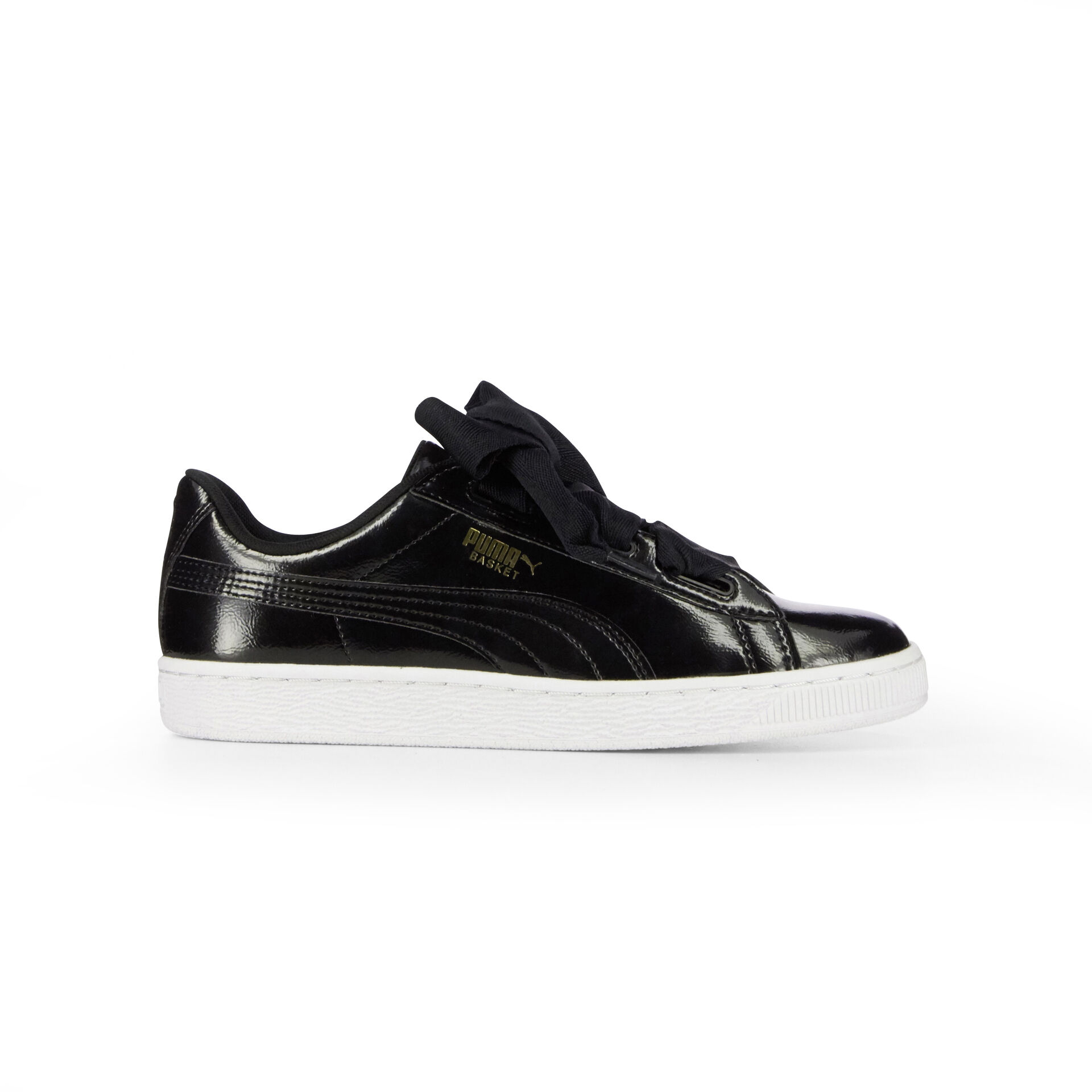 basket puma heart patent noir