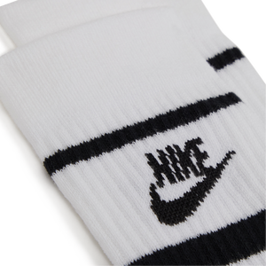 NIKE CHAUSSETTES X3 CREW STRIPE BLANC NOIR CHAUSSETTE MIXTE Courir