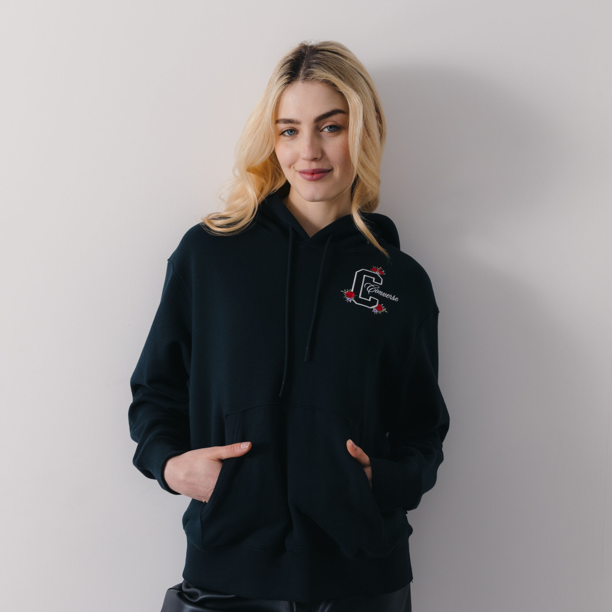 Sweat capuche converse femme store