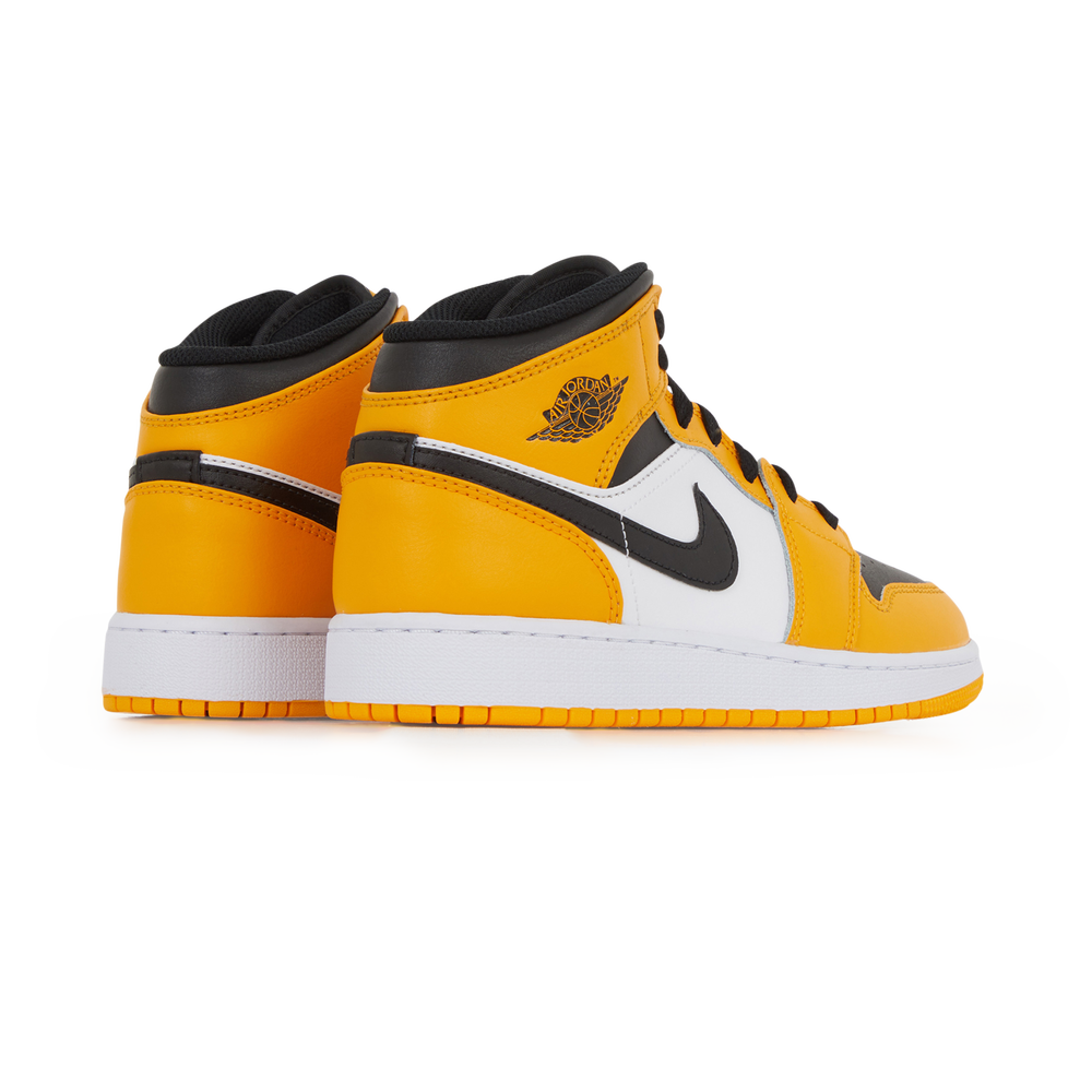 Jordan 1 mid jaune et noir top
