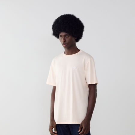 CONVERSE TEE SHIRT STAR CHEVRON EMBROIDERED PINK/WHITE MEN