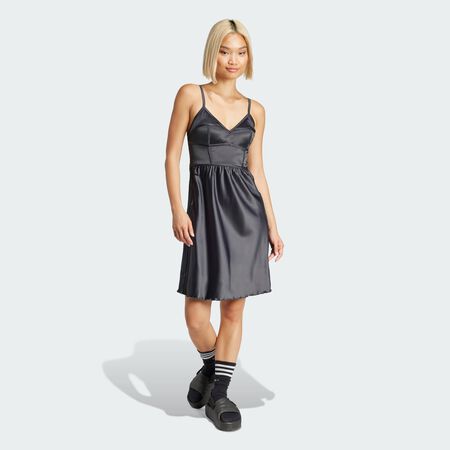 ADIDAS ORIGINALS Satin Dress Carbon WOMEN