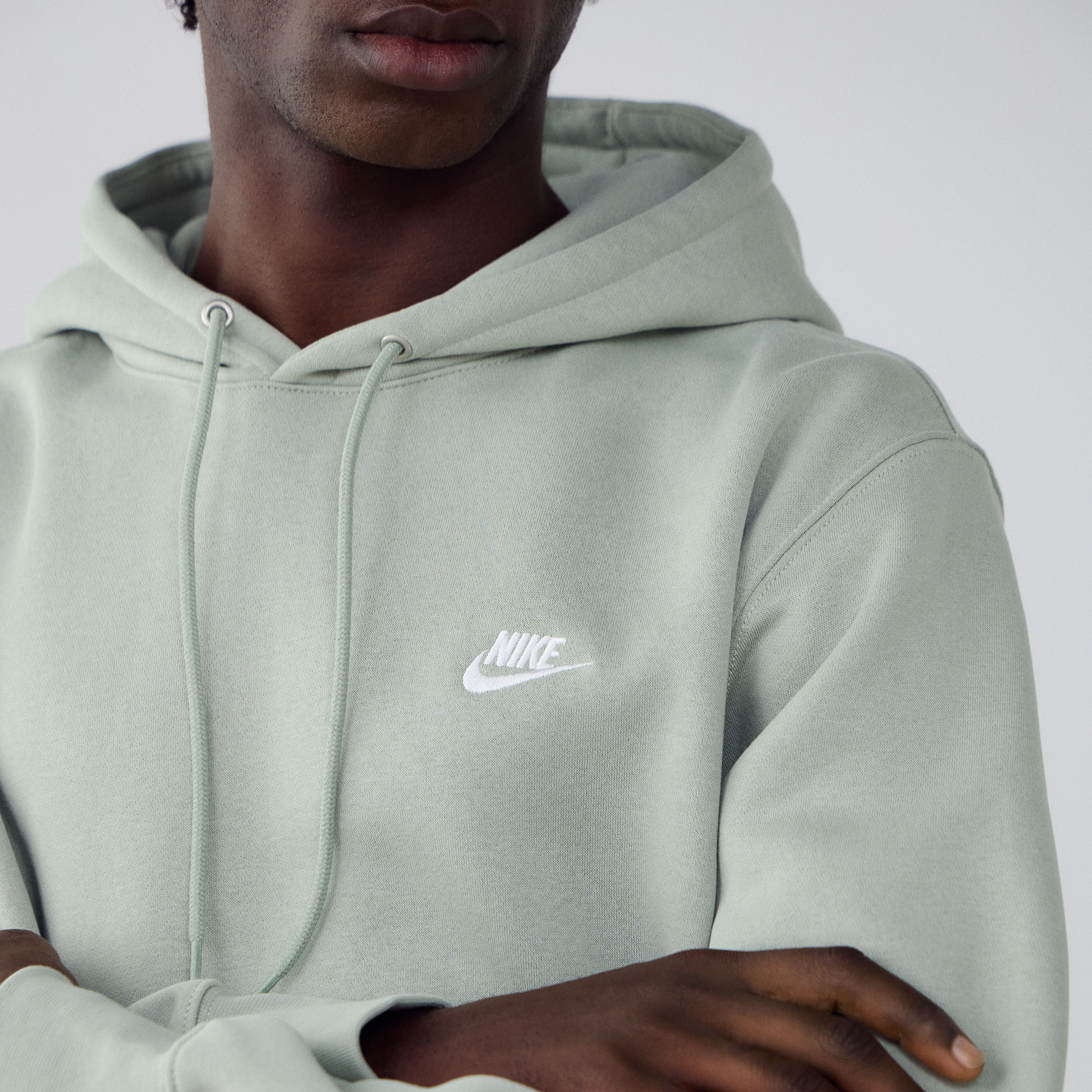 nike green and grey hoodie