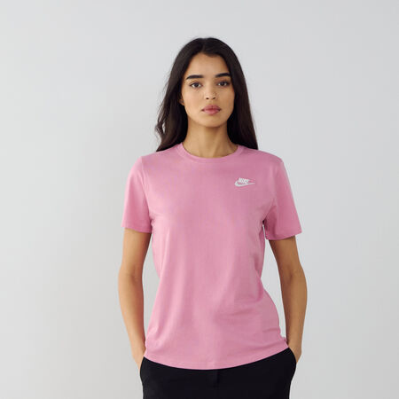 NIKE TEE SHIRT CLUB PINK/WHITE WOMEN