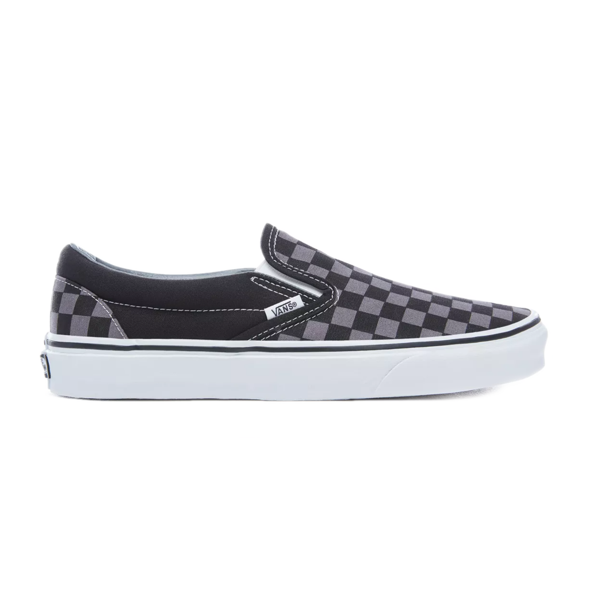 vans slip on checkerboard grey