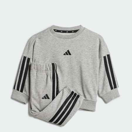 ADIDAS SPORTSWEAR Essentials Joggers Set Kids Medium Grey Heather / Clear Pink TODDLERS