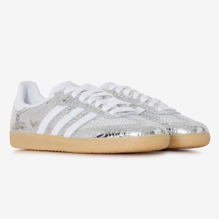 ADIDAS ORIGINALS samba SAMBA OG REPTILE ARGENT/BLANC FEMME