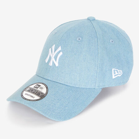 NEW ERA 9FORTY NY DENIM EMBROIDERY LOGO BLUE/WHITE MEN