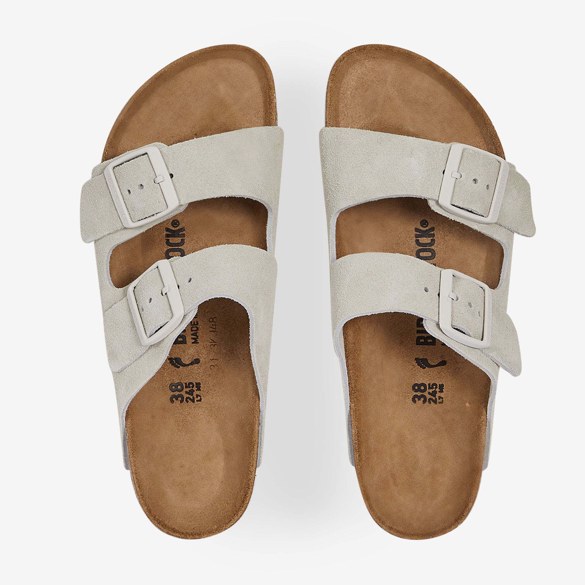 womens white arizona birkenstocks