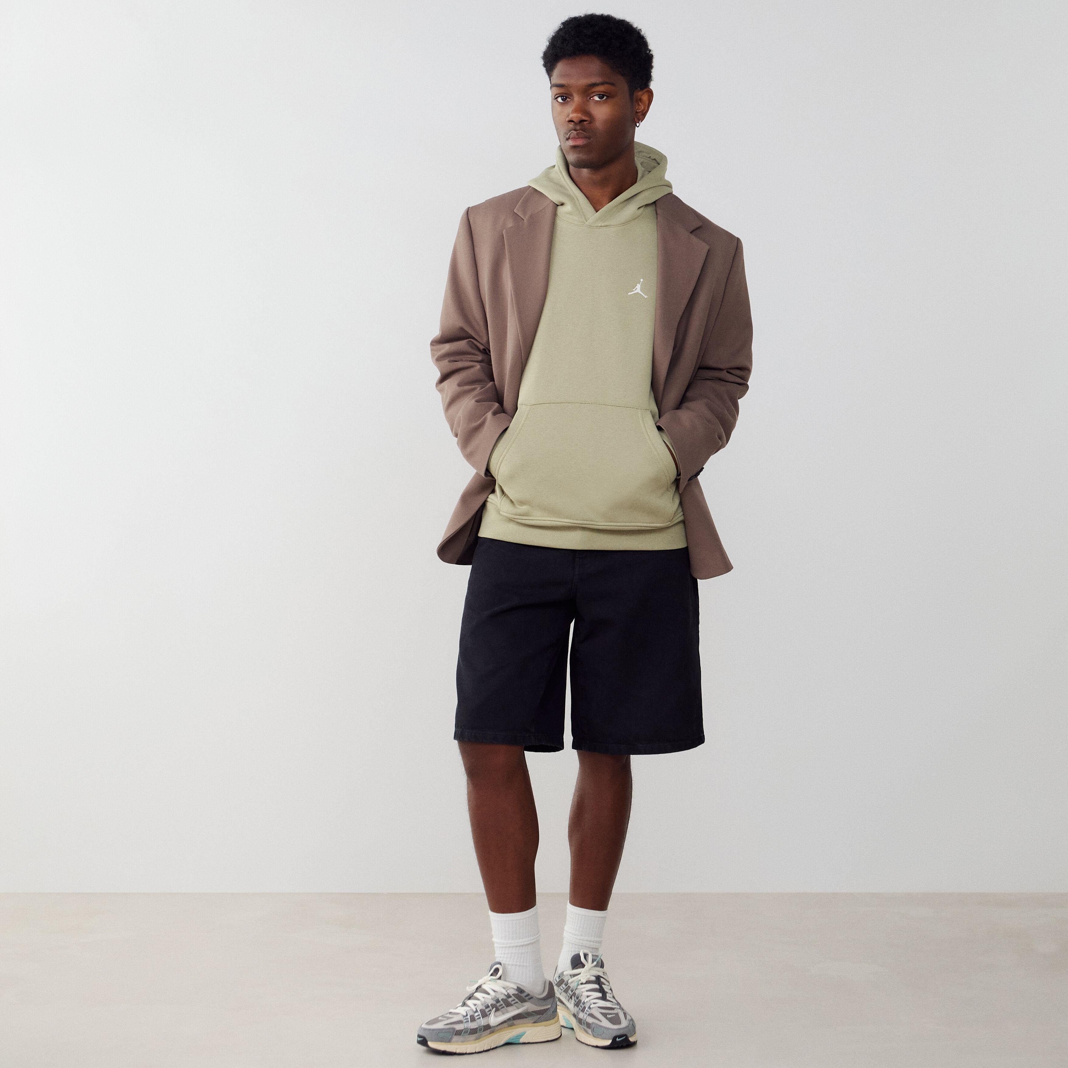 Hoodie Brooklyn  Beige/blanc