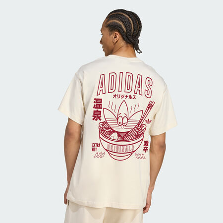 ADIDAS ORIGINALS T-SHIRT RAMEN GRAPHIC Off White HOMME